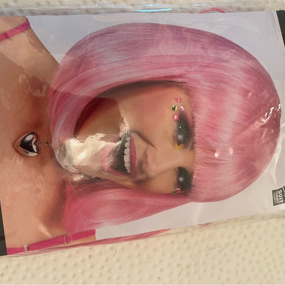 new pink bob costume wig